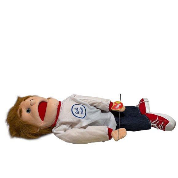 Sunny Puppets Gods Inside Christian Hand Puppet Red Shoes 28" Control Arm - Picture 9 of 9